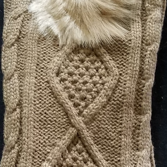 Cable knit leg warmers/ boot cuffs - Picture 3 of 5